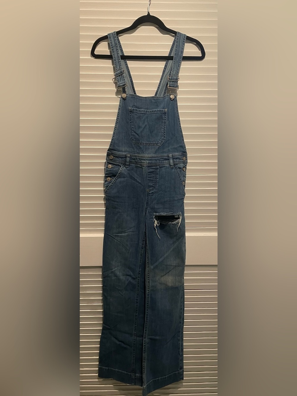 ASOS Blue Denim Overalls with Contrast Stitching